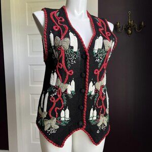 90s Holiday Candle Vest